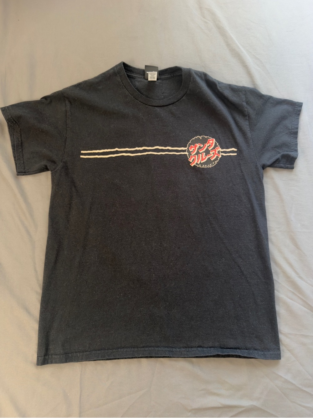 Santa Cruz Skateboards Black Tee with Godzilla Logo